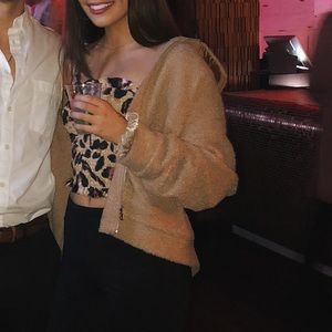 Cotton Candy Tops - Cheetah crop top Cotton Candy Tops - Cheetah crop top